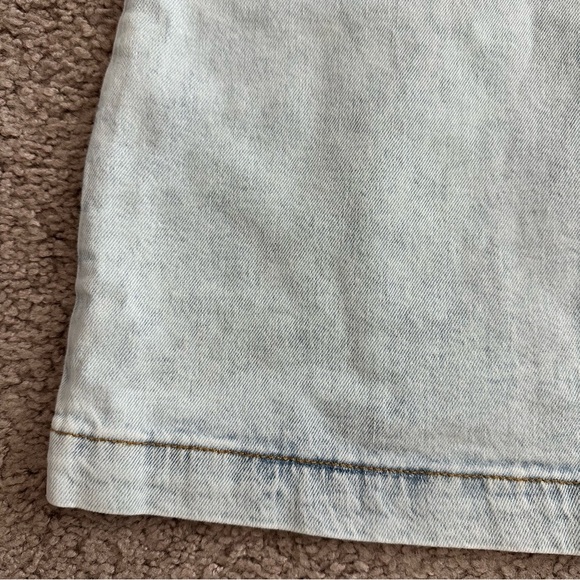WeWoreWhat Cut Out Skirt Denim Mini Belted Indigo Comfort - Picture 2 of 12